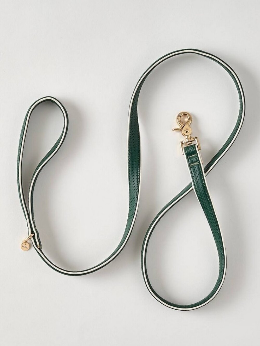 Dog Leash, Moto Vegan Leather, Green, 5 Foot Long, NWT